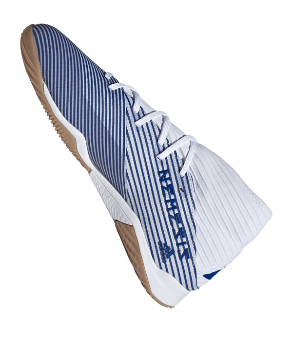adidas NEMEZIZ Mutator 19.3 IN Halle Weiss Blau - weiss