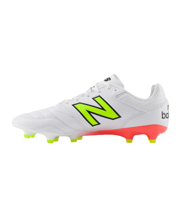 New Balance 442 Pro V2 FG Flash Point Weiss FMB2 - weiss