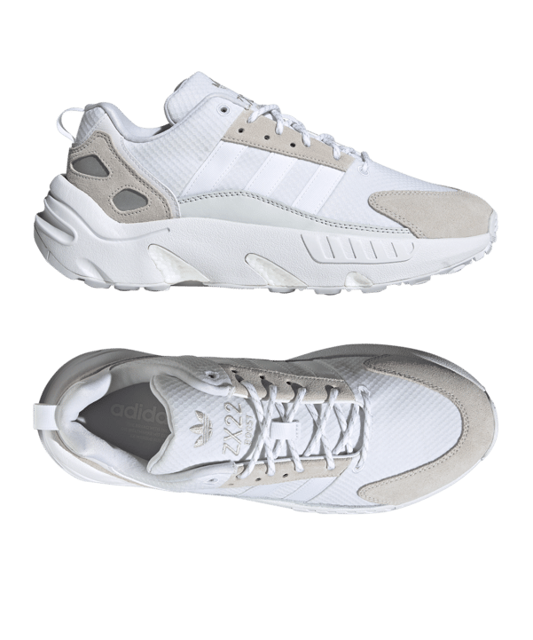 adidas Originals ZX 22 Boost Weiss Grau - weiss