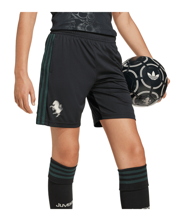 adidas Juventus Turin Short 3rd 2025/2026 Kids Schwarz - schwarz