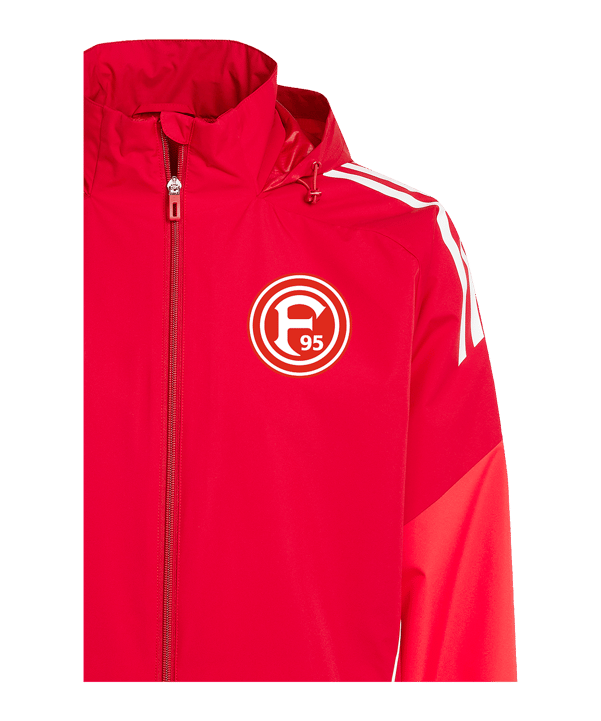 adidas Fortuna Düsseldorf Trainingsjacke Rot - rot