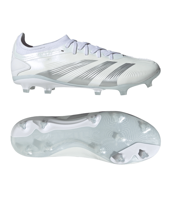 adidas Predator Pro FG Pearlized Weiss Silber Weiss - weiss