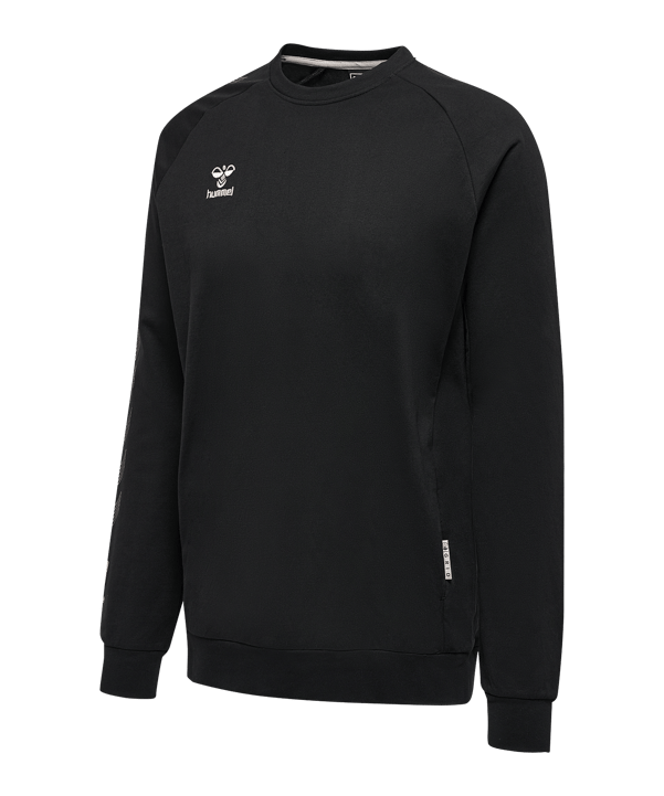 Hummel Move Grid Cotton Sweatshirt Schwarz F2001 - schwarz