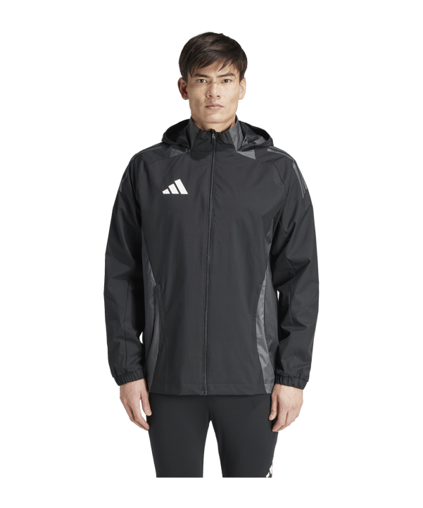 adidas Tiro 24 Competition Allwetterjacke Schwarz - schwarz