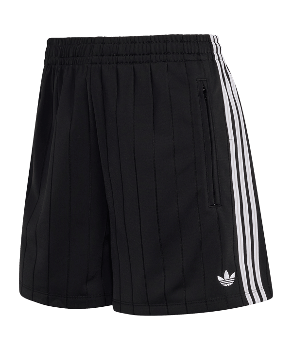 adidas Originals Pinstripe Firebird Short Damen Schwarz - schwarz
