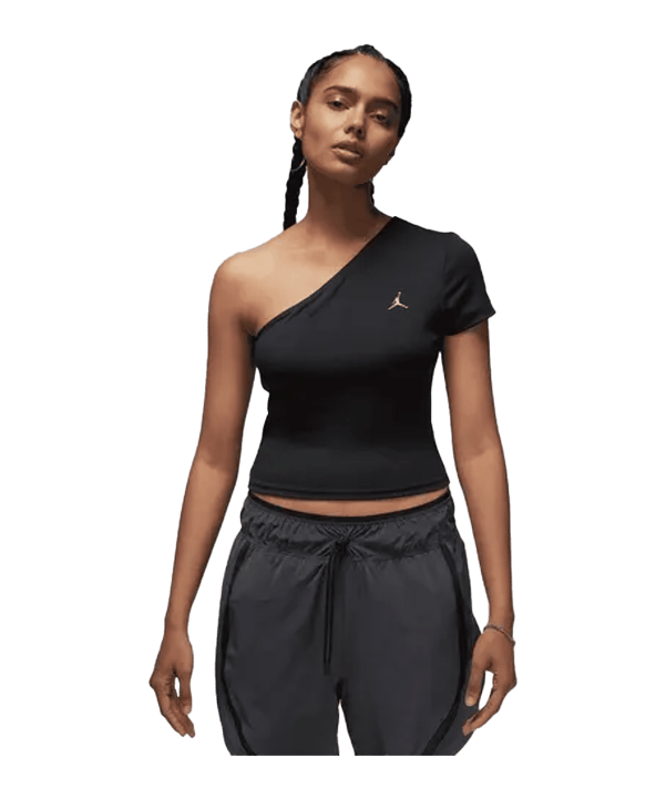 Jordan Asymmetrical T-Shirt Damen Schwarz F010 - schwarz