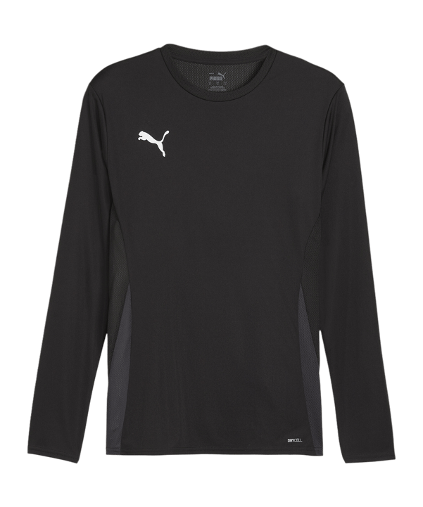 PUMA teamGOAL Trikot Langarm Schwarz Weiss F03 - schwarz