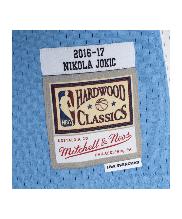 Mitchell and Ness NBA Denver Nuggets 2016-2017 Nikola Jokic Swingman Trikot Blau - blau