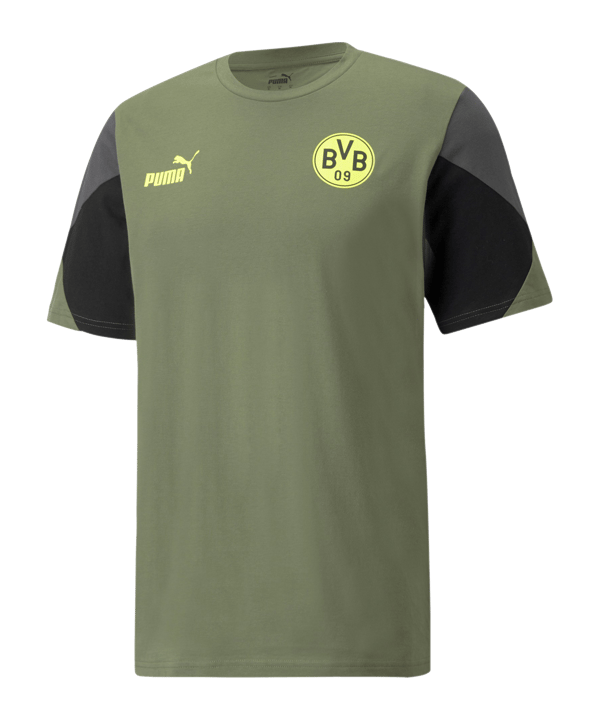 PUMA BVB Dortmund FtblCulture T-Shirt Grün F09 - gruen