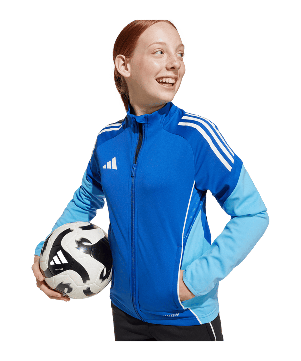 adidas Tiro 25 Competition Trainingsjacke Kids Blau - blau