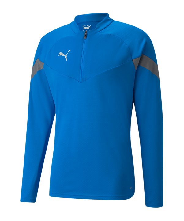 PUMA teamFINAL Training 1/4 Zip Sweatshirt F02 - blau