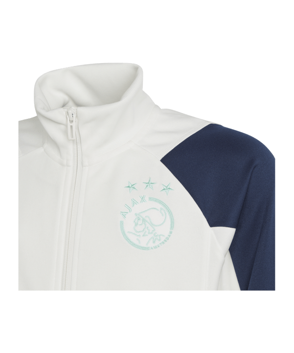 adidas Ajax Amsterdam Trainingsanzug Kids Weiss - weiss