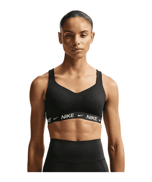 Nike Indy High Sport-BH Damen Schwarz F011