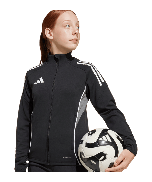 adidas Tiro 25 Competition Trainingsjacke Kids Schwarz - schwarz