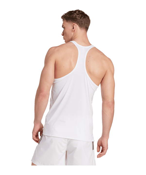 adidas Adizero Archive Runnig Singlet T-Shirt Weiß - weiss