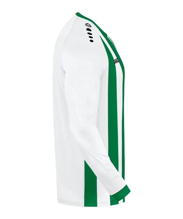 JAKO Inter Trikot langarm Kids Weiss Grün F013 - weiss