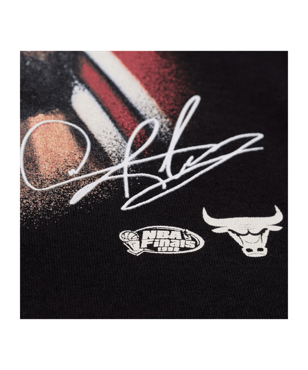 Mitchell and Ness Chicago Bulls NBA Big Face Dennis Rodman T-Shirt Schwarz - schwarz