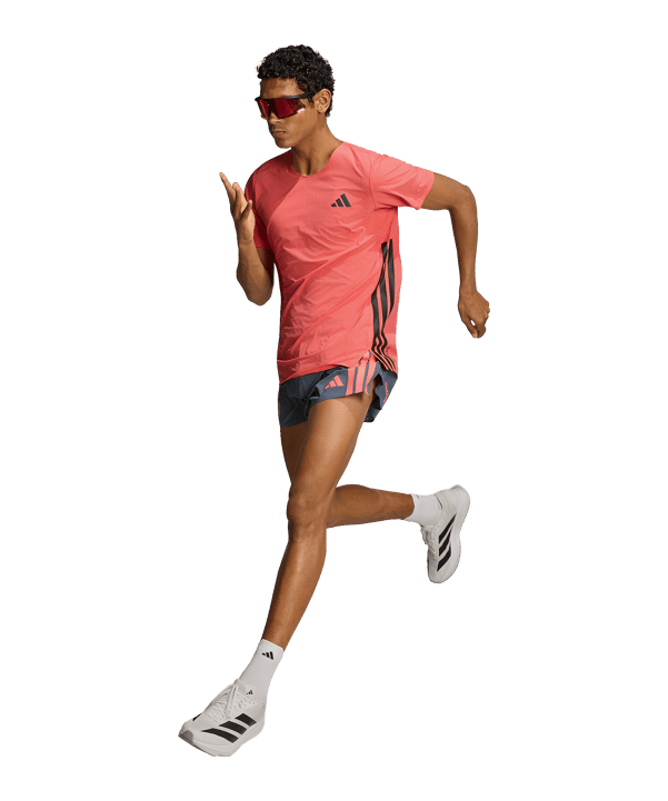 adidas Adizero Running T-Shirt T-shirt Rosso - rosso