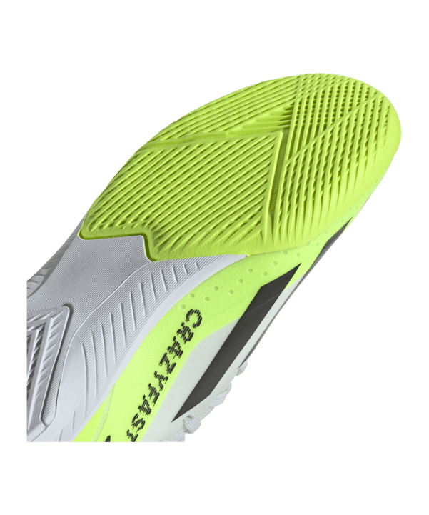 adidas X Crazyfast.3 IN Halle Crazyrush Kids Weiss Schwarz Gelb - weiss