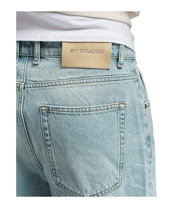 2Y Studios Adrik Basic Baggy Jeans Hose Blau - blau