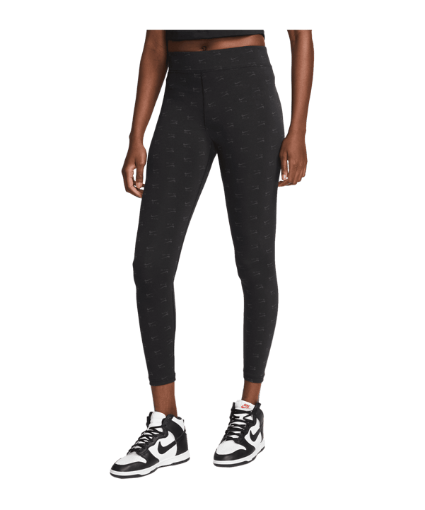 Nike Air High Waist Leggings Damen Schwarz F010 - schwarz