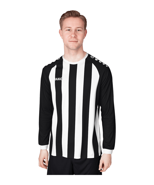JAKO Inter Trikot Langarm Schwarz Weiss F814 - schwarz