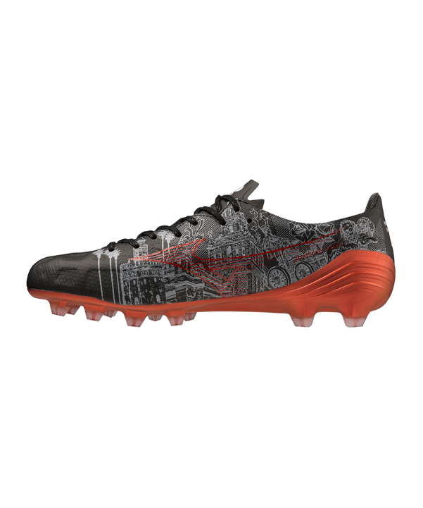 Mizuno Alpha Made in Japan FG Sergio Ramos 4 Schwarz Rot F04 - schwarz