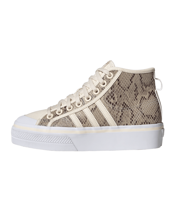 adidas Originals Nizza Platform Mid Damen Braun - weiss