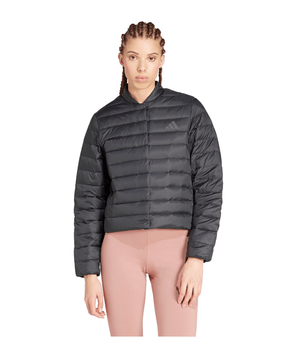 adidas Helionic Light Down Jacke Damen Schwarz - schwarz