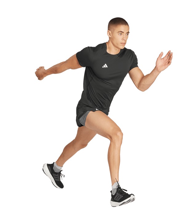 adidas Adizero T-Shirt Schwarz - schwarz
