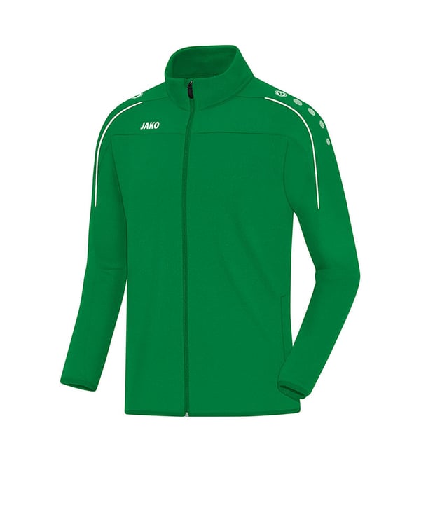 JAKO Classico Trainingsjacke Kids Grün Weiss F06 - gruen