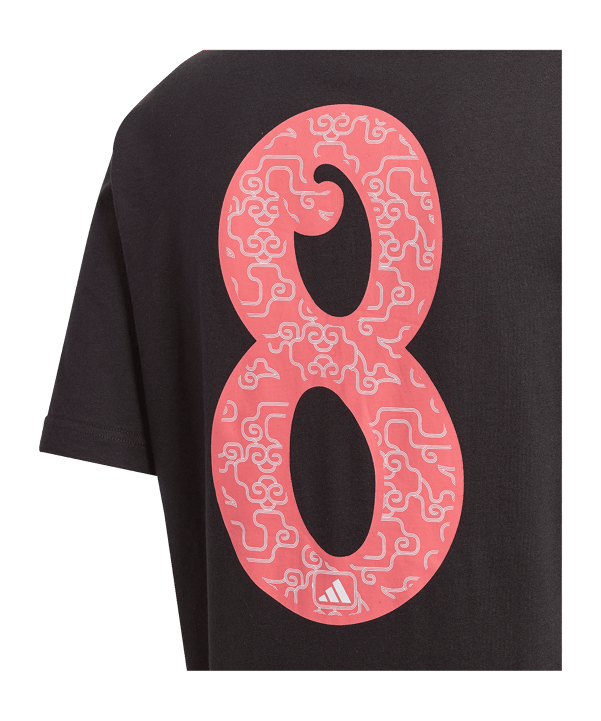 adidas Athletics Lucky 8 Graphic T-Shirt Schwarz - schwarz