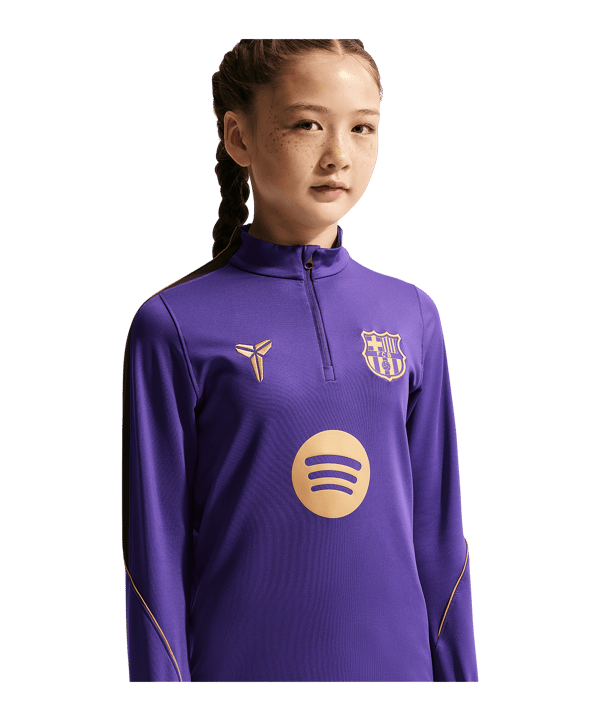 Nike FC Barcelona Strike Drilltop Bambini Viola C505 - lilla