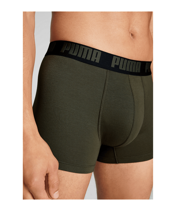 PUMA Everyday Basic 2P Boxershort Grün F014 - gruen