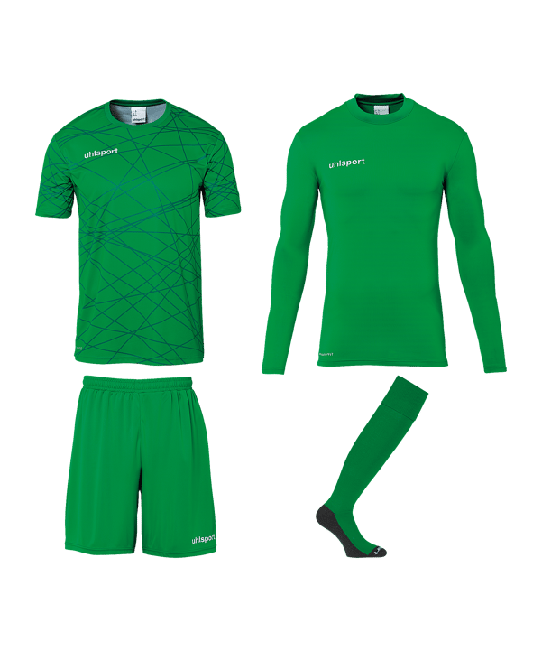 uhlsport Ensemble de maillots Vert C070 - vert