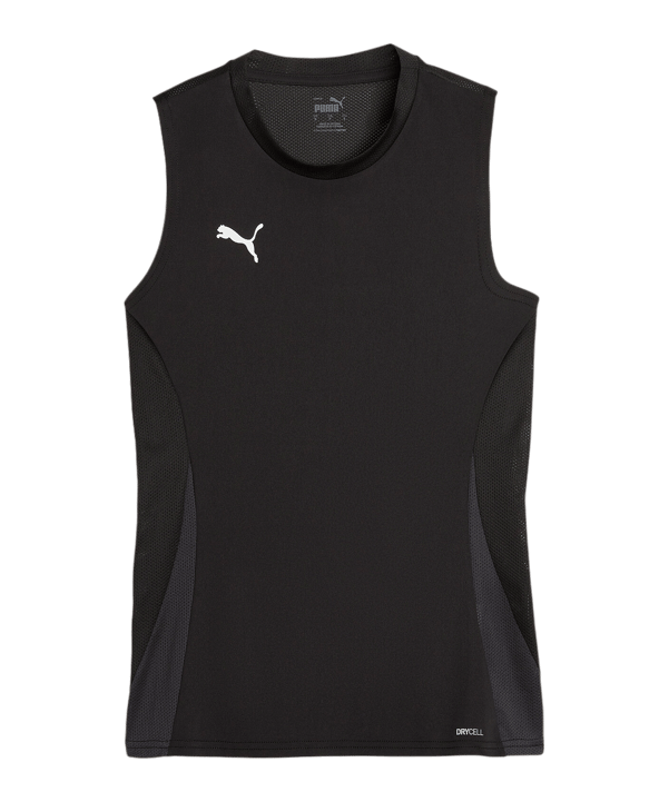 PUMA teamGOAL Tanktop Damen Schwarz Weiss F03 - schwarz