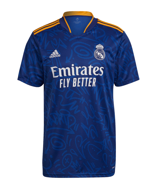 adidas Real Madrid Trikot Away 2021/2022 Blau - blau