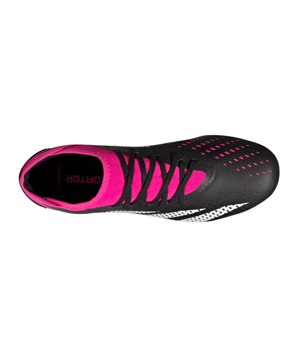 adidas Predator Accuracy.3 FG Own Your Football Schwarz Weiss Pink - schwarz