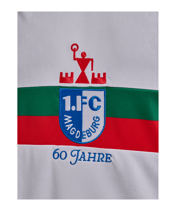 Hummel 1. FC Magdeburg 60 Jahre Trikot 2025/2026 Kids Weiß F9548 - weiss
