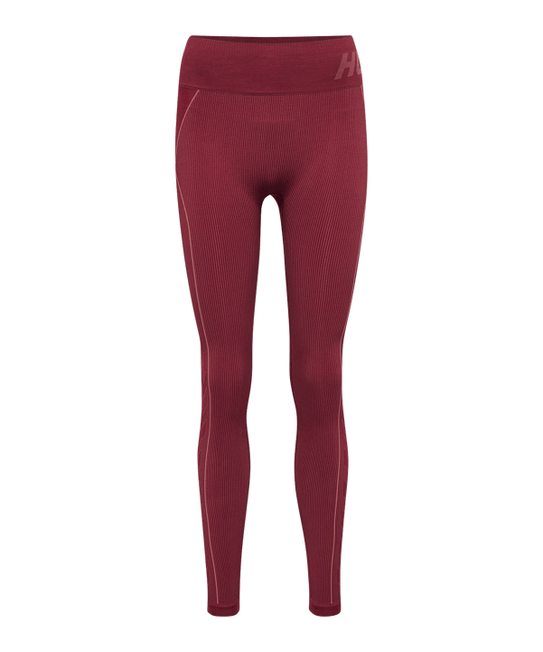 Hummel Te Christel Seamless Mid Waist Leggings Damen Rot F3170 - rot
