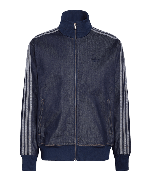 adidas Originals Firebird Adicolor Raw Denim Track Jacke Blau - blau