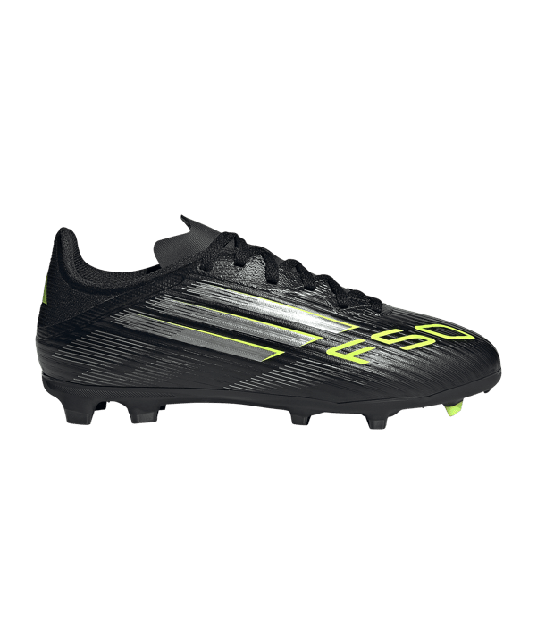 adidas F50 League FG/MG Electric Stealth Kids Schwarz - schwarz