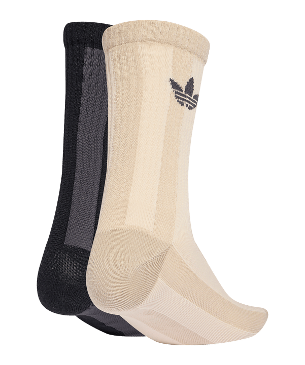 adidas Stripes Crew 2er Pack Socken Weiß - weiss