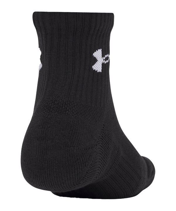 Under Armour Performance Cotton 3p Qtr Socken Schwarz F008 - schwarz
