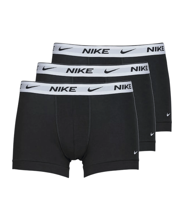 Nike Essential Cotton Stretch Trunk 3 Boxershorts Zwart K6D7 - zwart