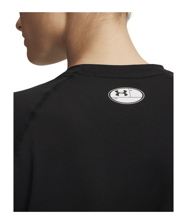 Under Armour HG Authentics Comp T-shirt Dames Zwart K008 - zwart