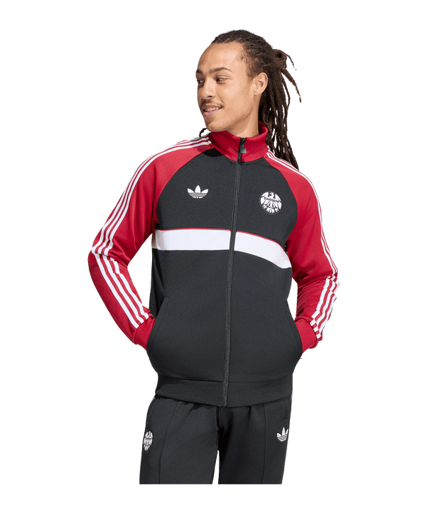 adidas Originals Eintracht Frankfurt FC Jacke Schwarz - schwarz