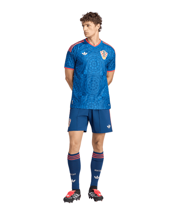 adidas Croazia Authentic Maglietta Away 2026 Blu - blu