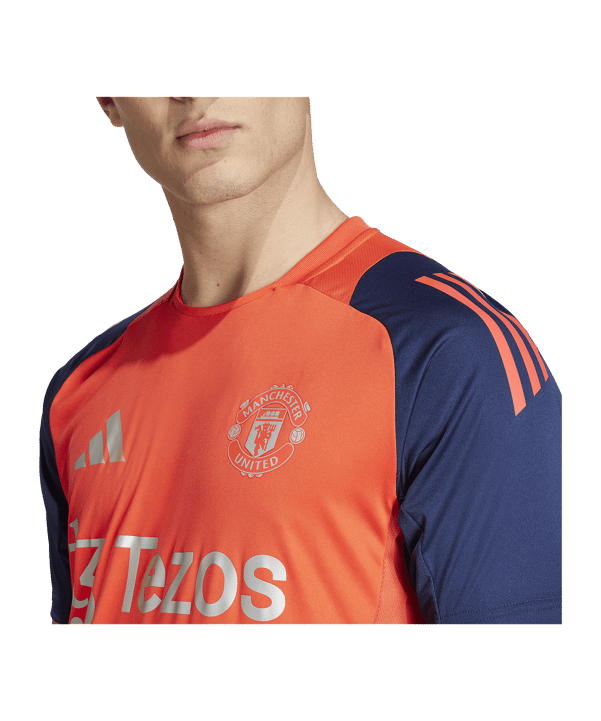 adidas Manchester United Trainingsshirt Rot - rot