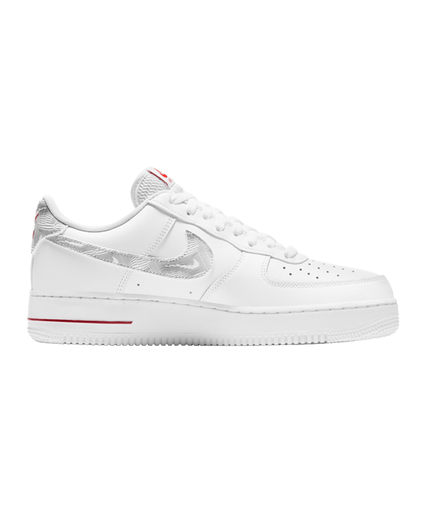 Nike Air Force 1 Weiss Schwarz Rot F100 - weiss